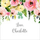 Spring Peonies Square Gift Stickers Image 1 of 3